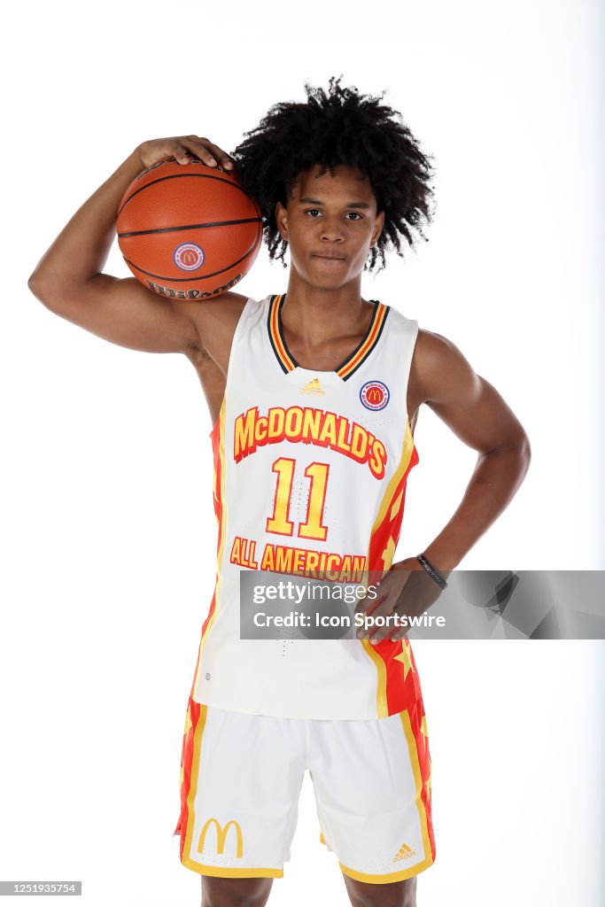 McDonalds High School All American Aden Holloway poses for a photo