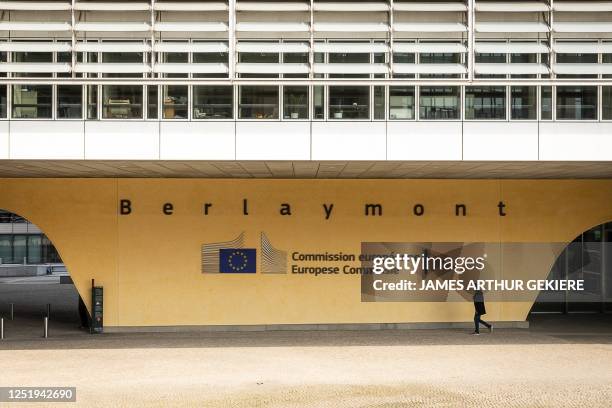 Illustration shows the Berlaymont which houses the headquarters of the European Commission, the executive branch of the European Union , Tuesday 18...