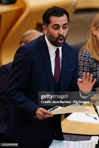 Humza Rafi First Minister Humza Yousaf delivers his first major policy... News ...