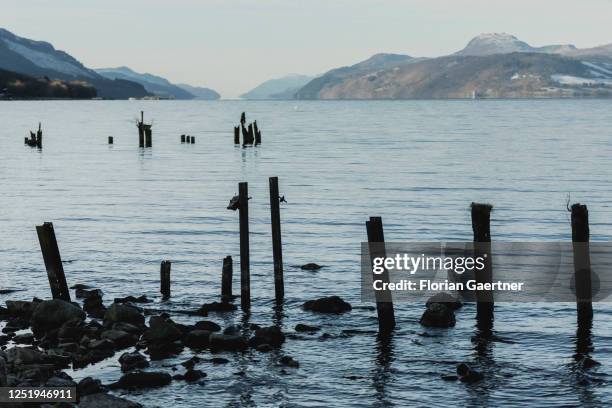 Loch Ness is pictured on March 09, 2023 in Dores, United Kingdom.