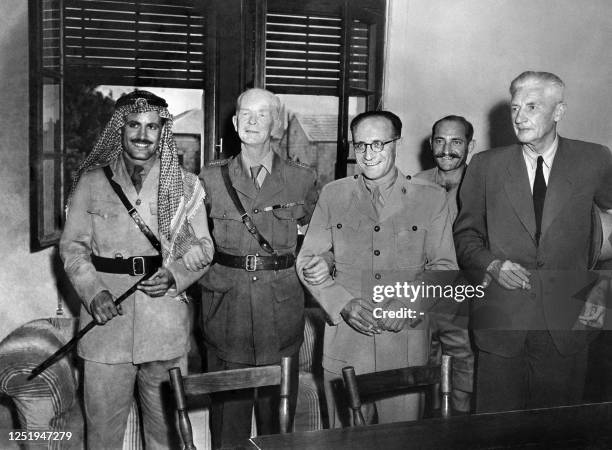 Commander of the Arab Legion during the 1948 ArabIsraeli War military and future governor of East Jerusalem colonel Abdullah el-Tell , colonel...