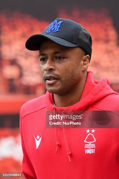 Andr Ayew of Nottingham Forest during the Premier League match between Nottingham Forest and Manchester United at the City Ground, Nottingham on...