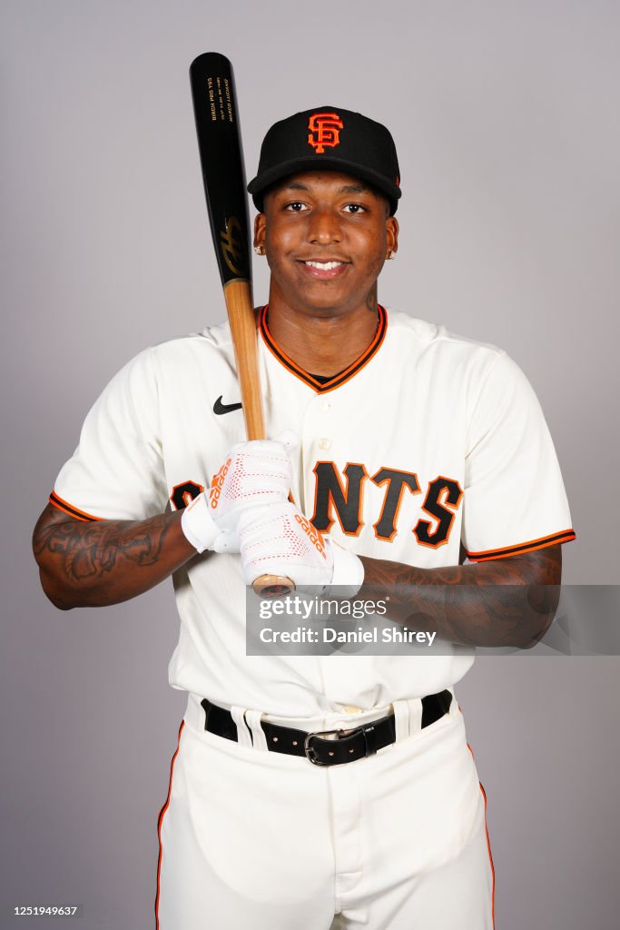 Sgiants Marco Luciano of the San Francisco Giants poses for a photo during ...