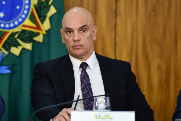 President of the Superior Electoral Court , Minister Alexandre de Moraes attends a meeting hold with heads of the three powers, governors, mayors,...