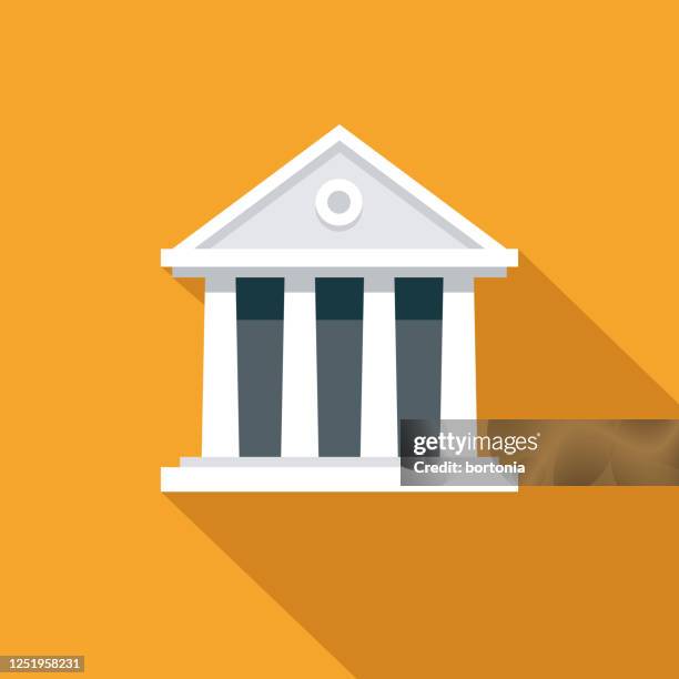 courthouse us election icon - government building illustration stock illustrations