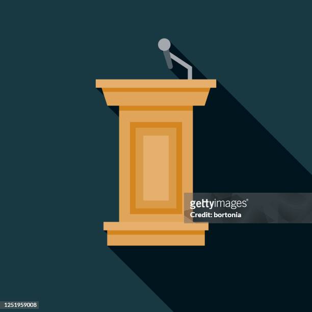 debatte podium us-wahl-ikone - us democratic party presidential debate stock-grafiken, -clipart, -cartoons und -symbole