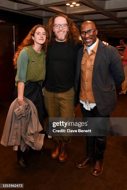 Louisa Harland, Tim Minchin and Clint Dyer attend the press night after party for "Dancing at Lughnasa" at The National Theatre on April 18, 2023 in...
