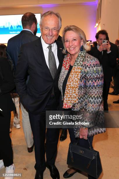 Robert Salzl, Marianne Wille during the IHK Annual Reception on April 18, 2023 in Munich, Germany.