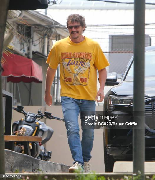 Pedro Pascal is seen on April 18, 2023 in Los Angeles, California.