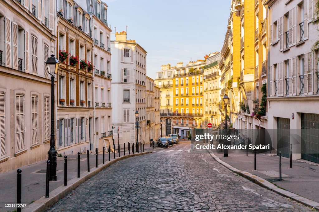 Street in Montmartre, Paris, France