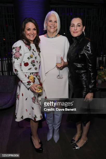 Courteney Monroe, Joan Rater and Amira Casar attend the UK Premiere of National Geographic's 'A Small Light' at Odeon Luxe Leicester Square on April...