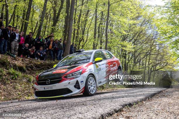 Jan Medved of Slovenia and Izidor Savelj of Slovenia compete in their G-Race Primorska Opel Corsa during Day One of the FIA World Rally Championship...