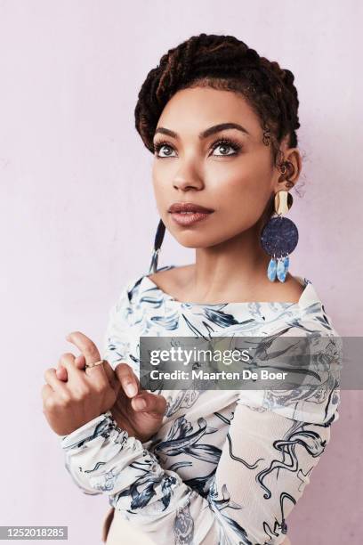 Logan Browning of TV One's 'NAACP Image Awards Nominations' poses for a portrait during the 2019 Winter TCA at The Langham Huntington on February 13,...