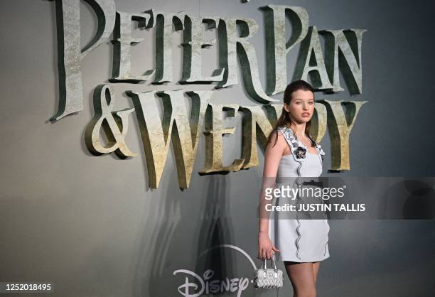 Actor Ever Anderson poses on the red carpet upon arrival for the World Premiere of 'Peter Pan & Wendy' in London, on April 20, 2023.