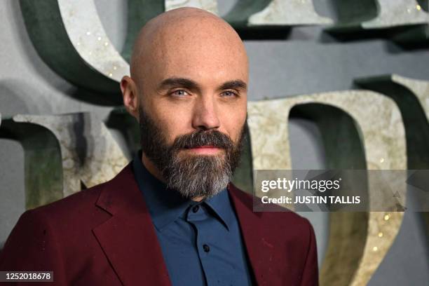 Film director David Lowery poses on the red carpet upon arrival for the World Premiere of 'Peter Pan & Wendy' in London, on April 20, 2023.