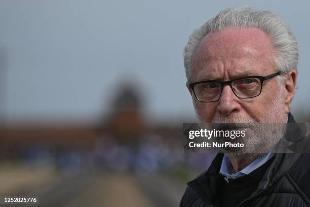 Wolf Blitzer, an American journalist, CNN television news anchor, is seen during the 35th annual 'March of the Living' between Auschwitz and Birkenau...