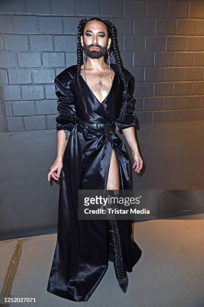Conchita Wurst during the "All Hands on Deck" live stream concert at Mercedes Benz Arena on April 20, 2023 in Berlin, Germany.