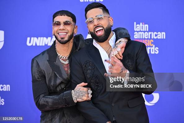 Anaul Rapper Puerto Rican rapper Anuel AA and DJ Luian arrive for the 8th annual ...
