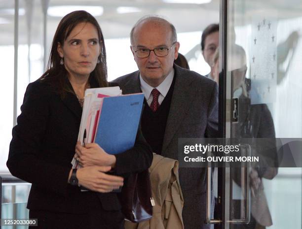 Mr Nicolo Paoletti , lawyer of Giuliani's family, arrives at the European Court of Human Rights in Strasbourg 05 December 2006, at the holding of a...