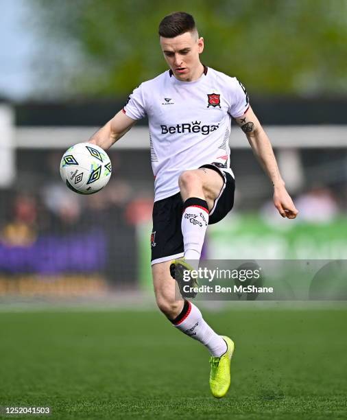 Louth , Ireland - 16 April 2023; Darragh Leahy of Dundalk during the SSE Airtricity Men's Premier Division match between Dundalk and Derry City at...