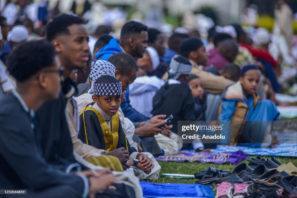 Muslims gather to perform prayer of Eid alFitr that marks end of the Muslims gather to perform prayer of Eid alFitr that marks end of the
