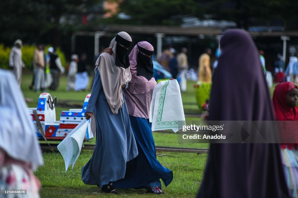 Muslims gather to perform prayer of Eid alFitr that marks end of the Muslims gather to perform prayer of Eid alFitr that marks end of the