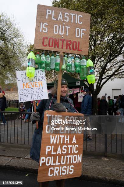 Thousands of protesters from various environmental groups join together with Extinction Rebellion for their Unite to Survive day, part of 'The Big...