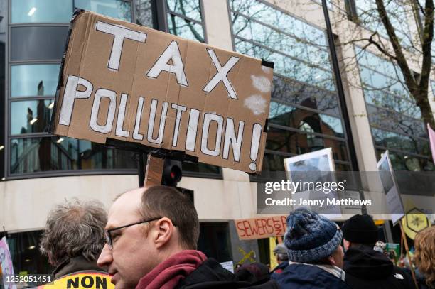 Thousands of protesters from various environmental groups join together with Extinction Rebellion for their Unite to Survive day, part of 'The Big...