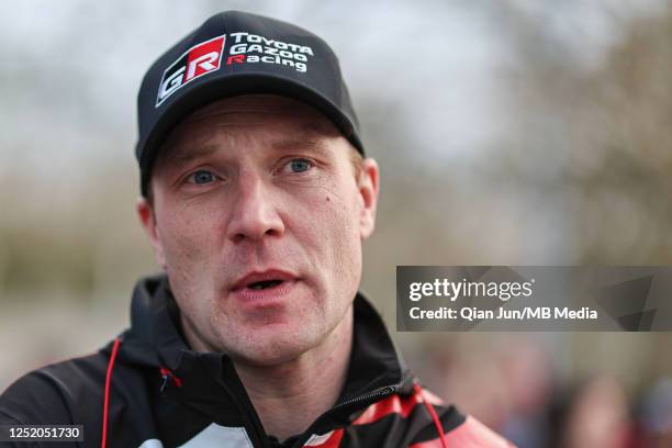 Jari-matti latvala of Finland and Hyundai Shell Mobis World Rally Team during Day Two of the FIA World Rally Championship Croatia on March 21, 2023...