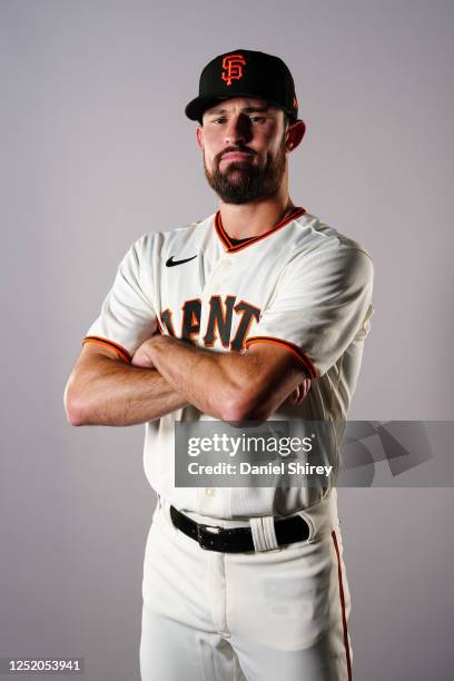 Tristan Beck of the San Francisco Giants poses for a photo during the San Francisco Giants Photo Day at Scottsdale Stadium on Friday, February 24,...