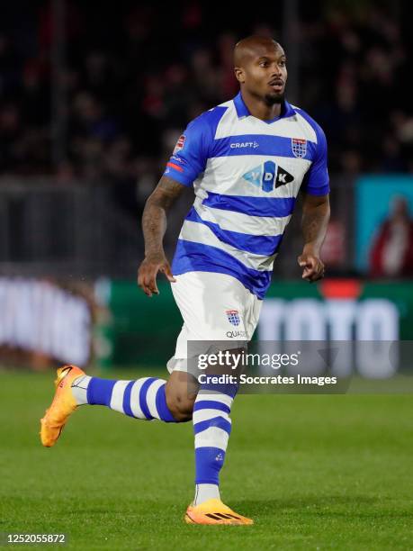 Gervane Kastaneer of PEC Zwolle during the Dutch Keuken Kampioen Divisie match between Almere City v PEC Zwolle at the Yanmar Stadium on April 21,...