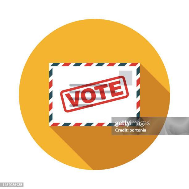 vote by mail us election icon - voting by mail stock illustrations