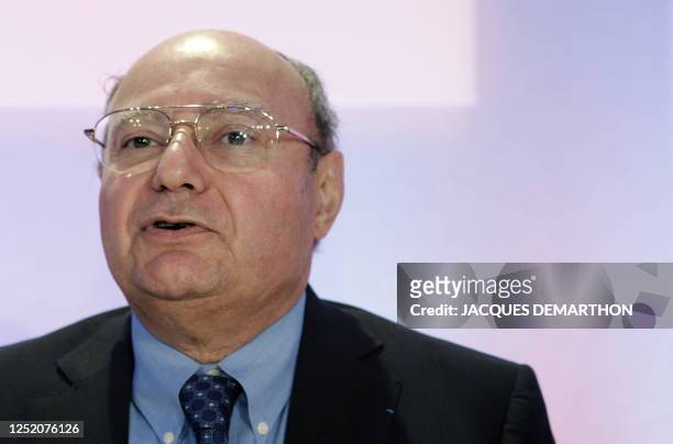 Vivendi Financial director Jacques Espinasse attends a press conference to announce the company's first-half results in Paris 07 September 2006....