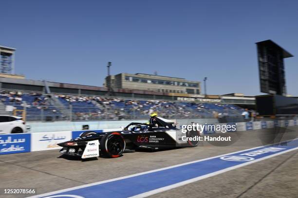 Berlin, Germany - APRIL : In this handout from Jaguar Racing, Sam Bird, Jaguar TCS Racing, Jaguar I-TYPE 6 during the ABB FIA Formula E Championship...