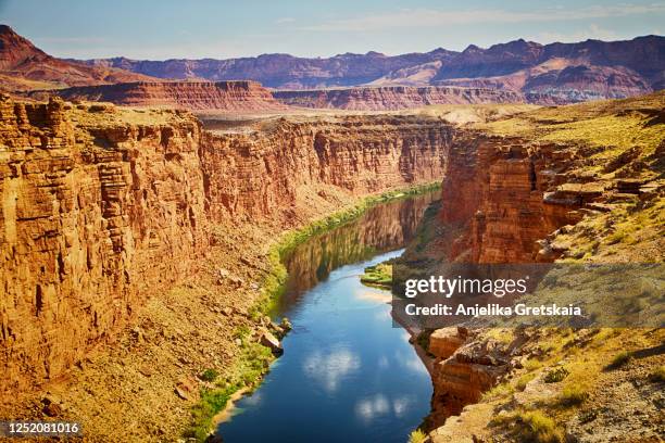 colorado river in canyon, arizona, usa - コロラド川 ストックフォトと画像