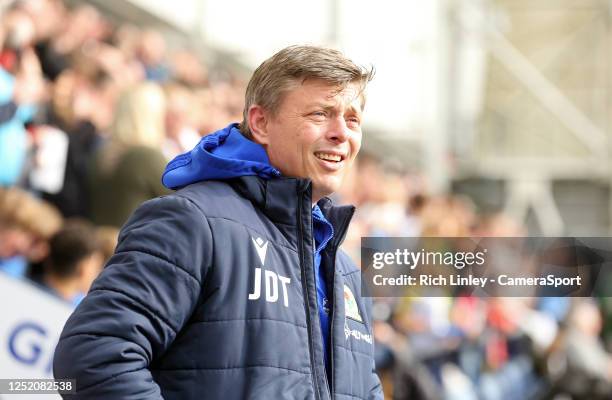 Blackburn Rovers manager Jon Dahl Tomasson during the Sky Bet Championship between Preston North End and Blackburn Rovers at Deepdale on April 22,...