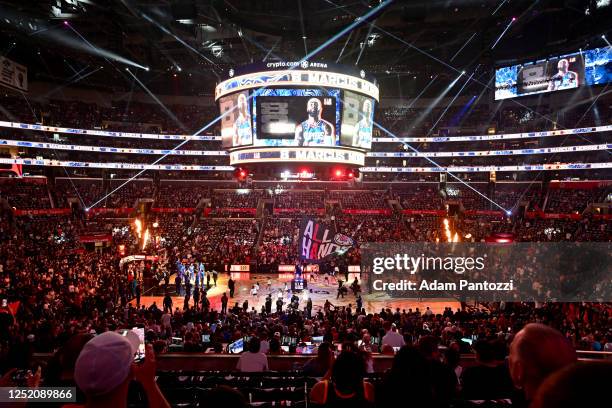 An overall view of the arena before the game between the Phoenix Suns and the LA Clippers during Round 1 Game 4 of the 2023 NBA Playoffs on April 22,...