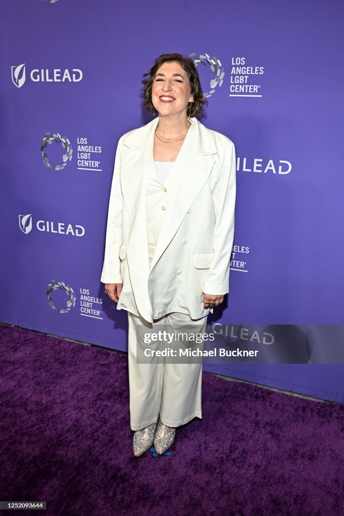 Mayim Bialik at The Los Angeles LGBT Center Gala held at the Fairmont