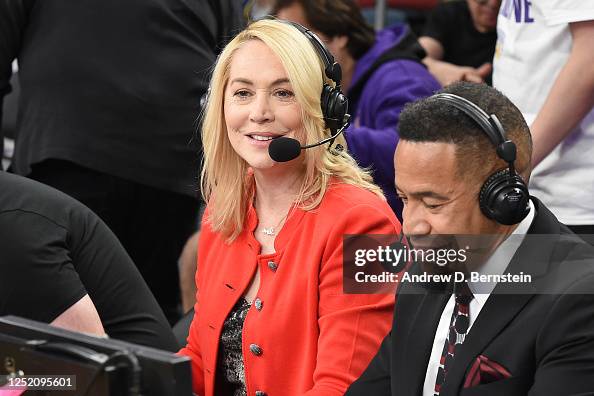 Espn Fc Commentators ESPN commentators, Mark Jones and Doris Burke during Round 1 Game 3 ...