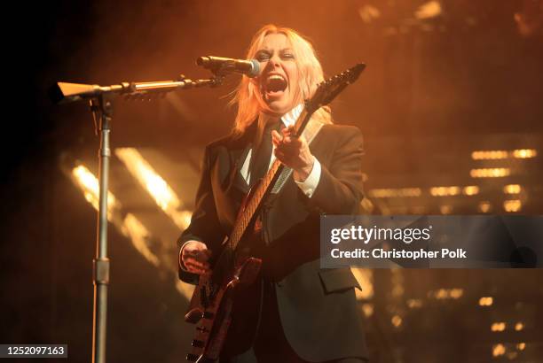 Phoebe Bridgers of boygenius performs onstage at the 2023 Coachella Valley Music & Arts Festival on April 22, 2023 in Indio, California.