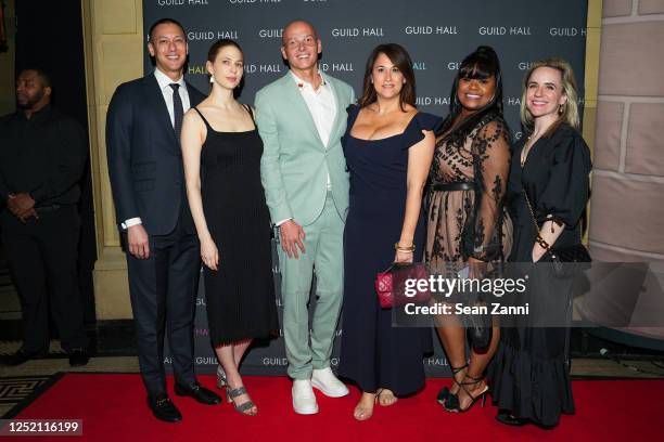 Jackson Hodges, Freya Klein, Dario Timotic, Catherine Philbin, Caroline McGucklin and Shanti Sykes attend Guild Hall Academy of the Arts Dinner 2023...