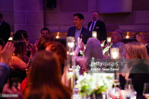 Maulik Pancholy attends Guild Hall Academy of the Arts Dinner 2023 at Gotham Hall on April 18, 2023 in New York City.