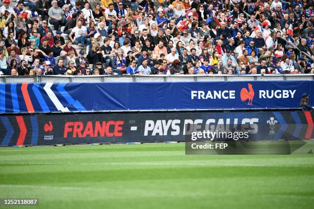 Illustration during the TikTok Women's Six Nations match between France and Wales on April 23, 2023 in Grenoble, France.