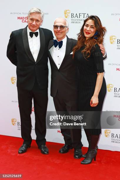 Guest, Mark Summers and Ramita Navai attend the BAFTA Television Craft Awards 2023 at The Brewery on April 23, 2023 in London, England.