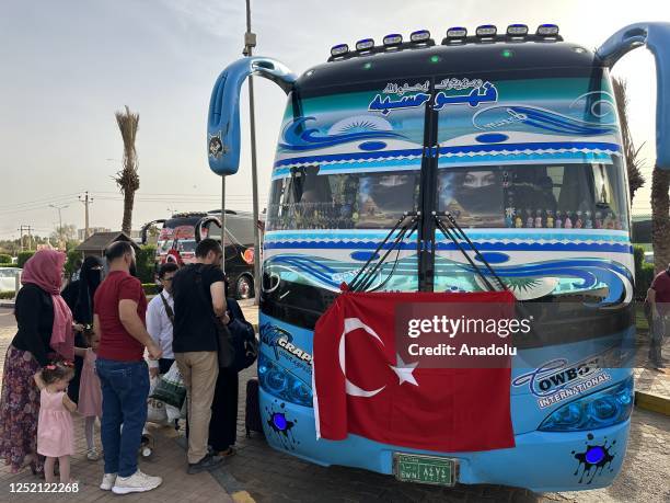 Turkish citizens, to be brought to Turkiye in the capital Khartoum due to the clashes between the Sudanese Armed Forces and the paramilitary Rapid...