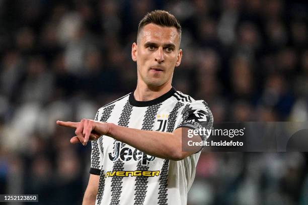 Arkadiusz Milik of Juventus FC gestures during the Serie A football match between Juventus FC and SSC Napoli. Napoli won 1-0 over Juventus.