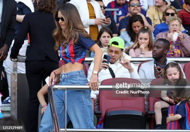 Anna Lewandowska during the match between FC Barcelona and Club Atletico de Madrid, corresponding to the week 30 of the Liga Santander, played at the...