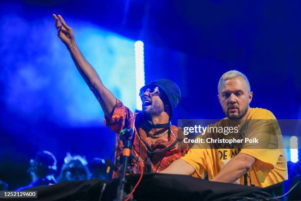 Fisher + Chris Lake perform onstage at the 2023 Coachella Valley Music & Arts Festival on April 23, 2023 in Indio, California.