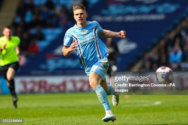 Coventry City's Viktor Gyokeres during the Sky Bet Championship match at Coventry Building Society Arena, Coventry. Picture date: Saturday April 22,...