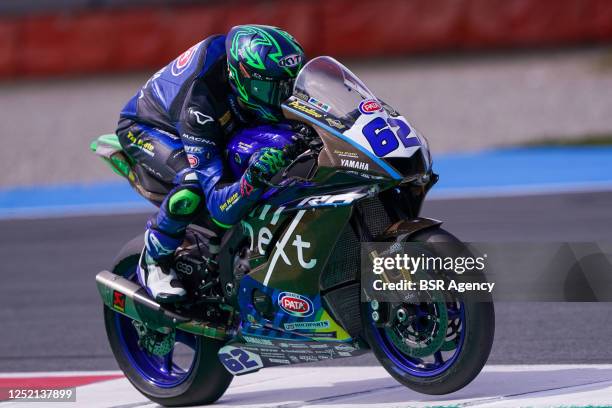 Stefano Manzi of Italy and Ten Kate Racing Yamaha competing during the WorldSSP Race 2 during the FIM Superbike World Championship Pirelli Dutch...